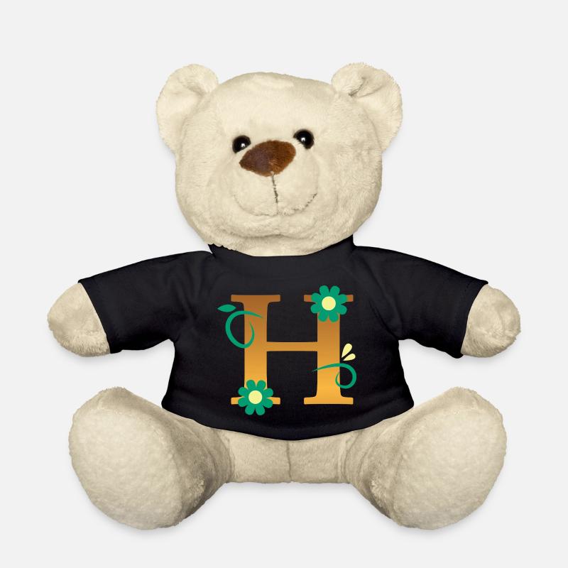 H - Teddy Bear - black