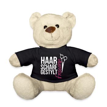 Haarscharf gestylt - Frisearin, Friseurin - Teddy - Schwarz - Vorne