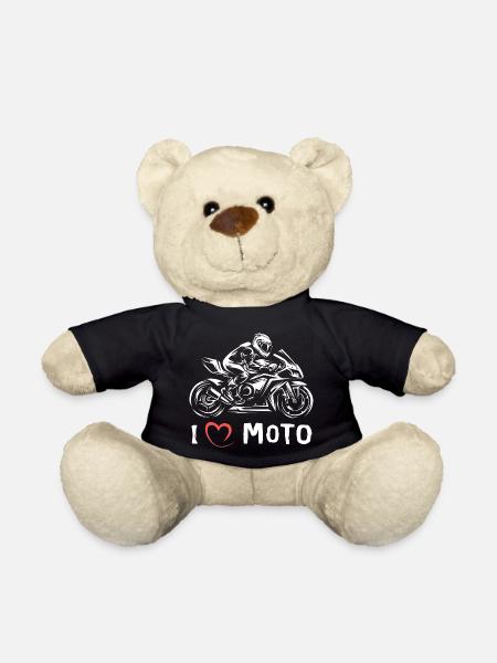 I love Moto - Superbike Motorrad Racing - Teddy - Schwarz