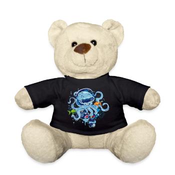 Gaming Oktopus mit Controller - Teddy - Schwarz - Vorne