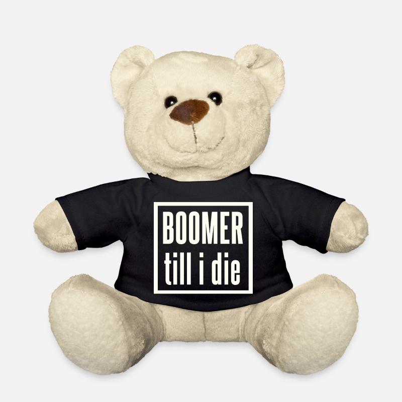 Boomer to the end lettering - Teddy Bear - black