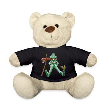 Une sieste pour le vagabond vert "GreenVagrant" - Nounours - noir - Devant