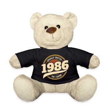1986 Legend 40 Jahre Jubiläum Mann - Teddy - Schwarz - Vorne