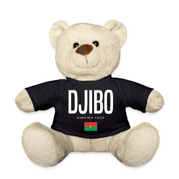 Djibo Burkina Faso - Teddy Bear - black - Front