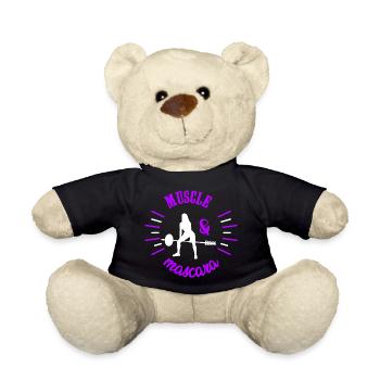 Puissance Féminine Muscle et Mascara Cadeau Femme - Nounours - noir - Devant