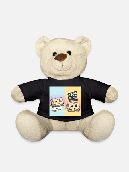 Book vs. Film – Funny Literature Motif - Teddy Bear - black