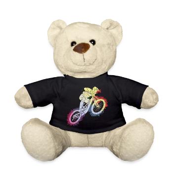 Rainbow-style mountain bike adventure - Teddy Bear - black - Front