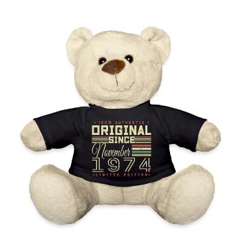 November 1974 Geburtstagsgeschenk - Teddy - Schwarz - Vorne