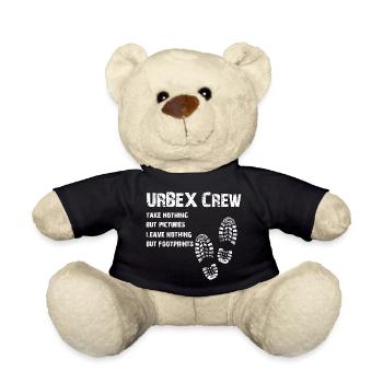 URBEX Crew Urban Explorer Ruins Schleicher - Teddy Bear - black - Front