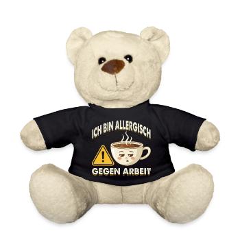 Allergisch Gegen Arbeit Kaffee - Teddy - Schwarz - Vorne
