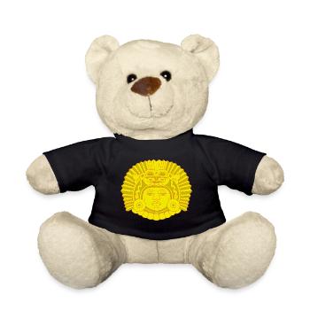 Aztekischer Drachenkönig - Teddy - Schwarz - Vorne
