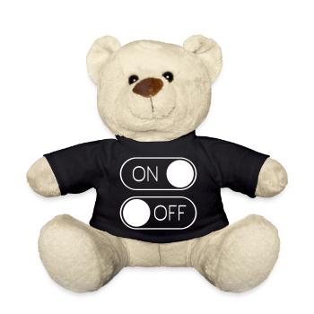 Basculer le graphique Activé Désactivé Interrupteur - Nounours - noir - Devant