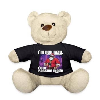 I'm Not Lazy I'm In Passive Mode Gaming Gamer  - Teddy Bear - black - Front