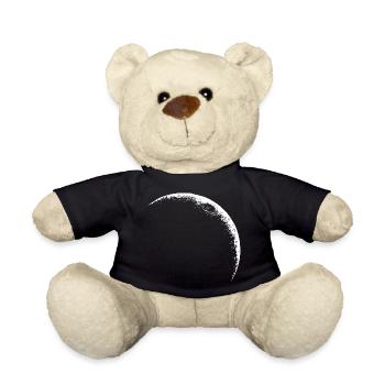 Crescent Moon, Celestial Moon - Teddy Bear - black - Front