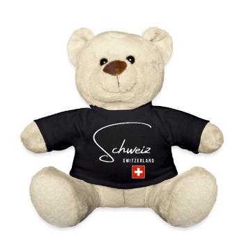 La fierté suisse, le design minimaliste élégant - Nounours - noir - Devant