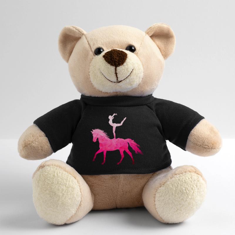 Acrobatie de saut Cheval d’équitation rose Nounours