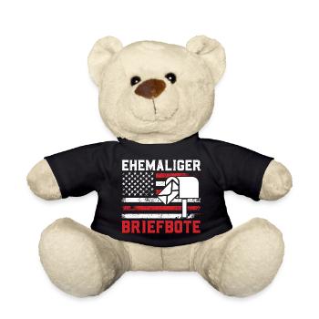 Retirement FORMER POSTMAN USA Funny - Teddy Bear - black - Front