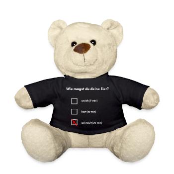 How do you like your eggs? - Teddy Bear - black - Front