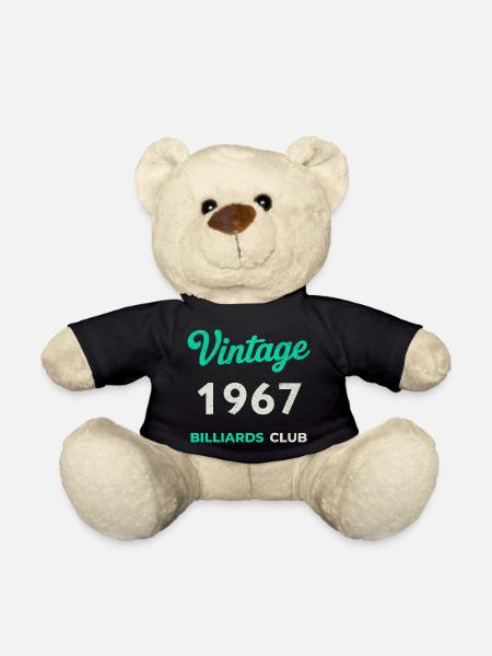 Vintage 1967 – Billiards Club Retro Geburtsjahr - Teddy - Schwarz