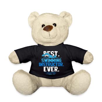 Schwimmlehrer Best Swimming Instructor Ever - Teddy - Schwarz - Vorne