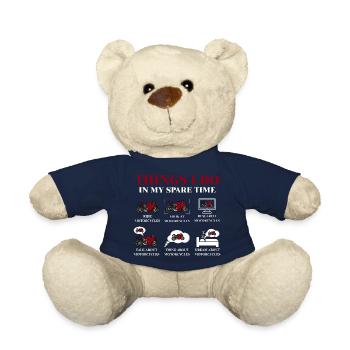Choses que je fais pendant mon temps libre - Nounours - bleu marine - Devant