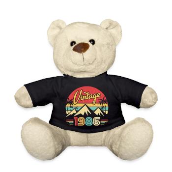 Année de Naissance 1986 Cadeau d'anniversaire 1986 - Nounours - noir - Devant