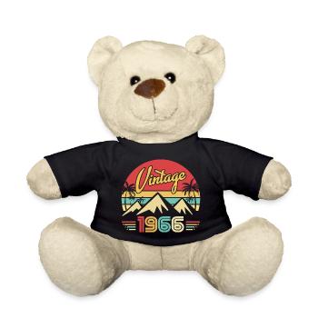 Année de Naissance 1966 Cadeau d'anniversaire 1966 - Nounours - noir - Devant