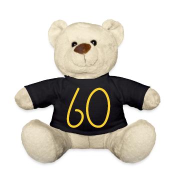 60 - Teddy Bear - black - Front