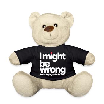 Might Be Wrong But Highly Unlikely Besserwisser  - Teddy - Schwarz - Vorne