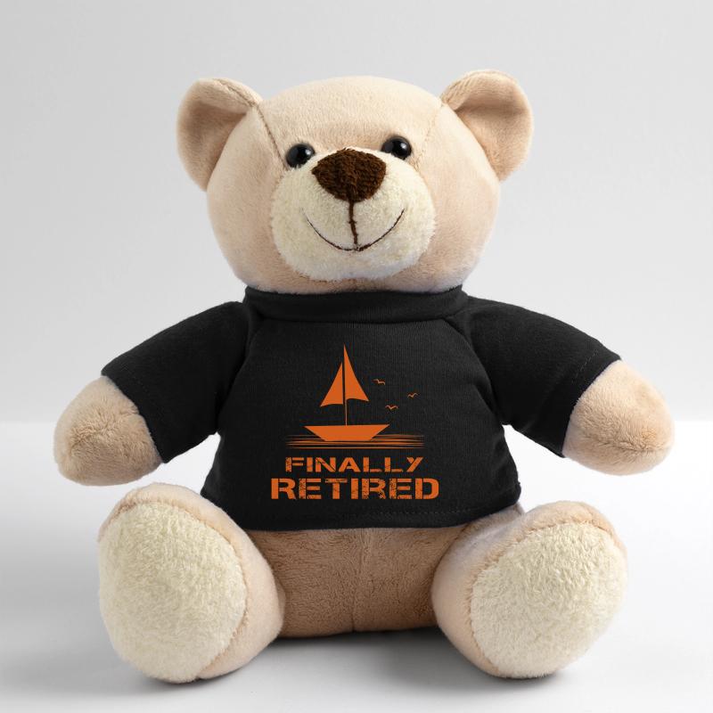 Endlich Ruhestand Segelboot Orange Rente Rentner Teddy