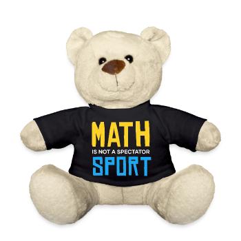 Les maths ne sont pas un sport à regarder - Nounours - noir - Devant