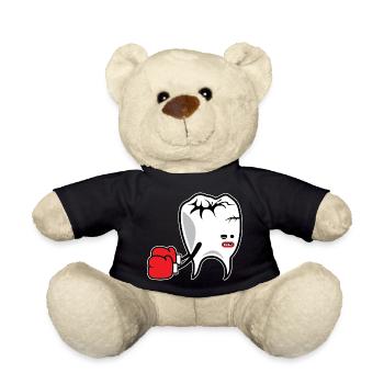 Tooth Boxer Knockout - Teddy Bear - black - Front