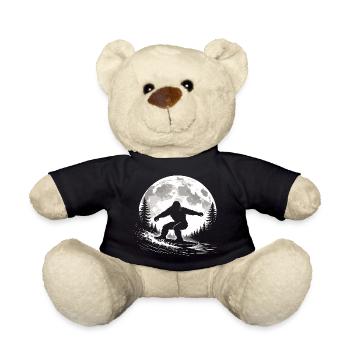 Bigfoot Surfing - Teddy Bear - black - Front