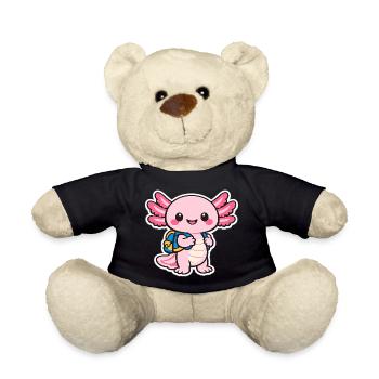 Kuscheliger axolotl - Teddy - Schwarz - Vorne