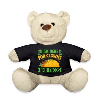 Circus Here For Clowns & Tacos Circus Performer - Teddy Bear - black - Front