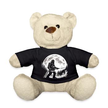 Bigfoot Firefighter - Teddy Bear - black - Front