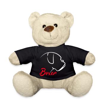 Boxer Hund Hundehalter - Teddy - Schwarz - Vorne
