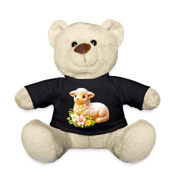 Motif traditionnel de l’agneau de Pâques avec sucre glace - Nounours - noir - Devant