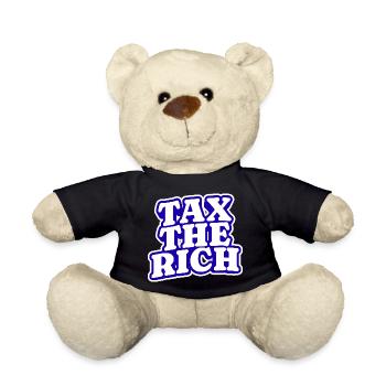 Taxer les riches - Nounours - noir - Devant