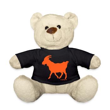Ziege Sündenbock orange - Teddy - Schwarz - Vorne