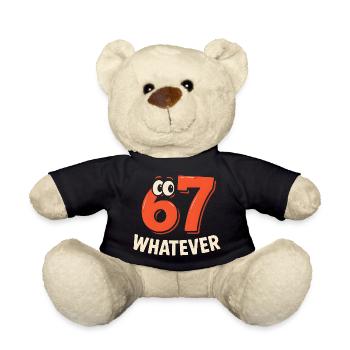 Six Seven Whatever Italian Brainrot Humor Meme  - Teddy - Schwarz - Vorne
