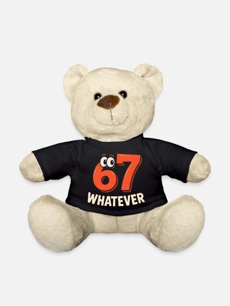 Six Seven Whatever Italian Brainrot Humor Meme - Teddy - Schwarz