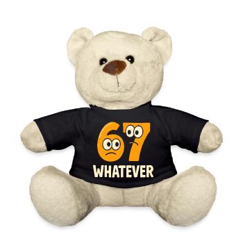 Six Seven Whatever Italian Brainrot Humor Meme  - Teddy - Schwarz - Vorne