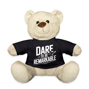 Dare to Be Remarkable - Teddy Bear - black - Front