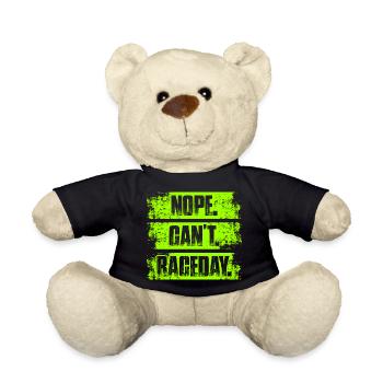 Non, je ne peux pas le jour de la course, amateur de voitures, mécanicien, - Nounours - noir - Devant