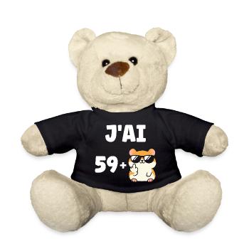 60 Jahre - Teddy - Schwarz - Vorne