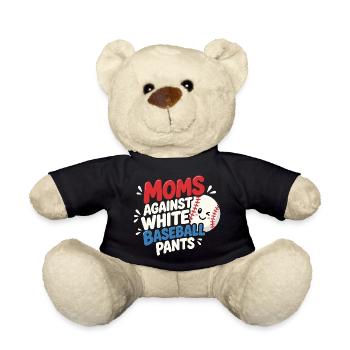 Maman Baseball : Humour Lessive et Sport - Nounours - noir - Devant