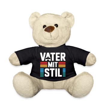 Familienvater Papa Geschenk Väter Vatertag - Teddy - Schwarz - Vorne