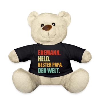 Ehemann Papa Grillmeister Held Vatertag BBQ  - Teddy - Schwarz - Vorne