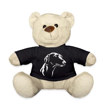 Azawakh Kopf "Black Edition" - Teddy - Schwarz - Vorne